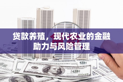 单县贷款养殖，现代农业的金融助力与风险管理