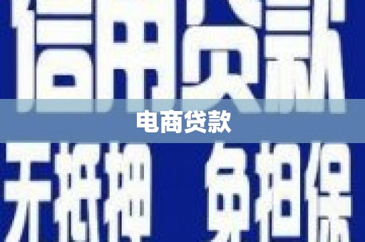 单县电商贷款