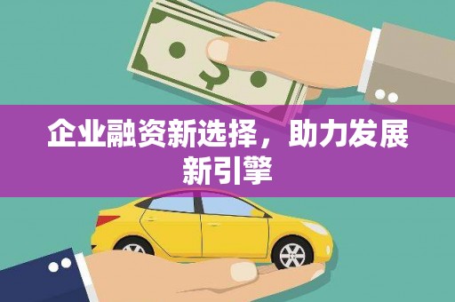 单县企业融资新选择，助力发展新引擎