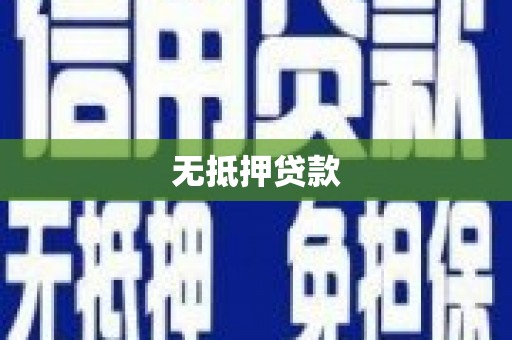 单县无抵押贷款