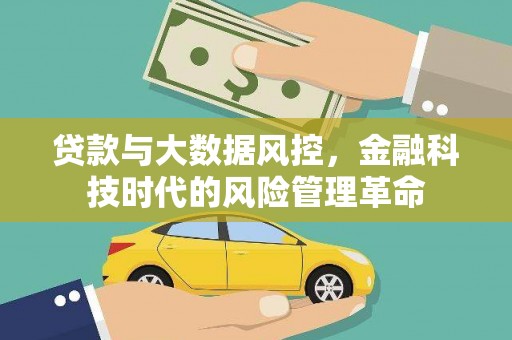 单县贷款与大数据风控，金融科技时代的风险管理革命