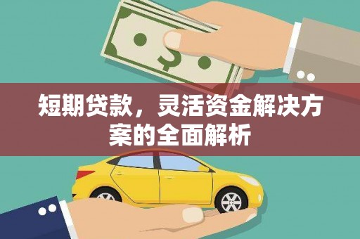 单县短期贷款，灵活资金解决方案的全面解析