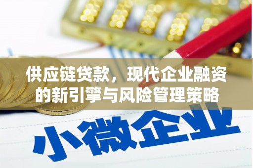 单县供应链贷款，现代企业融资的新引擎与风险管理策略