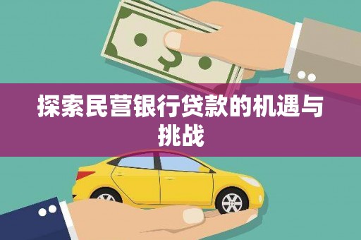 单县探索民营银行贷款的机遇与挑战