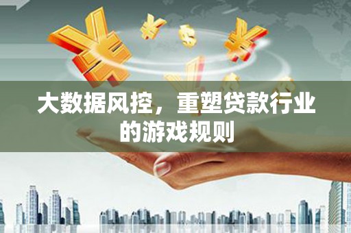 单县大数据风控，重塑贷款行业的游戏规则