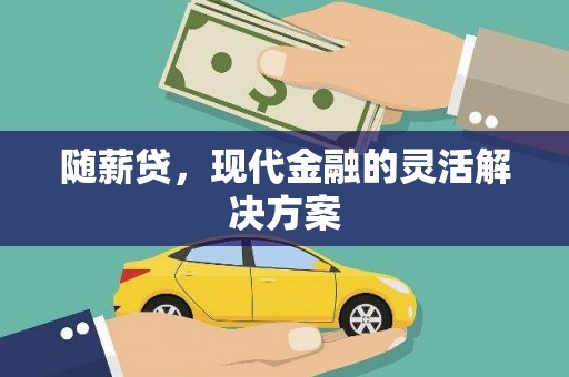 单县随薪贷，现代金融的灵活解决方案