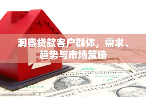 单县洞察贷款客户群体，需求、趋势与市场策略