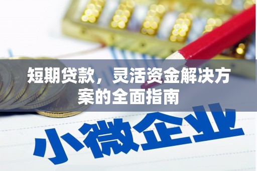 单县短期贷款，灵活资金解决方案的全面指南