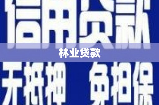 单县林业贷款