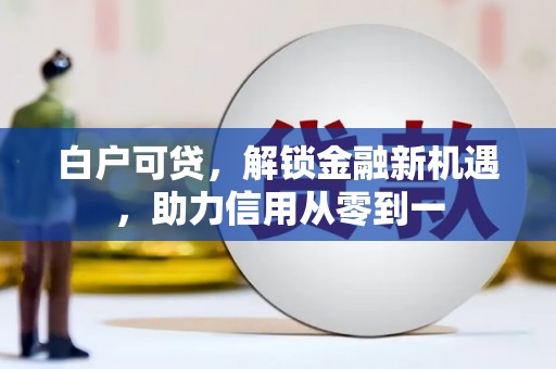 单县白户可贷，解锁金融新机遇，助力信用从零到一