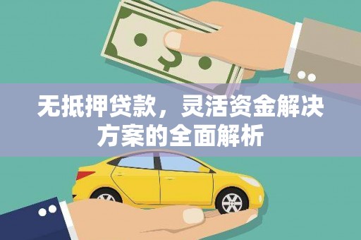 单县无抵押贷款，灵活资金解决方案的全面解析