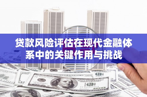 单县贷款风险评估在现代金融体系中的关键作用与挑战