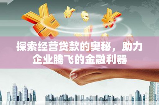 单县探索经营贷款的奥秘，助力企业腾飞的金融利器