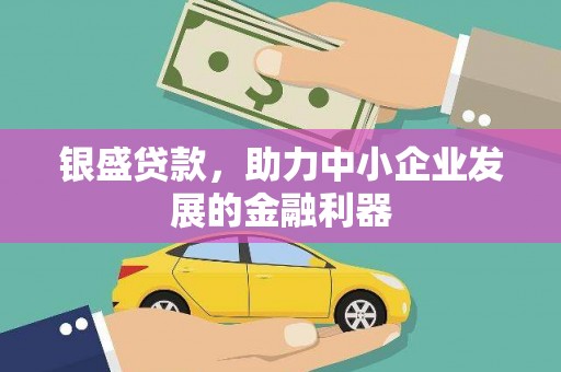 单县银盛贷款，助力中小企业发展的金融利器