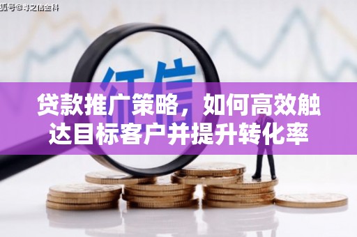 单县贷款推广策略，如何高效触达目标客户并提升转化率