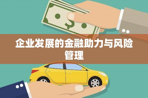 单县企业发展的金融助力与风险管理