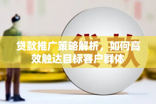 单县贷款推广策略解析，如何高效触达目标客户群体