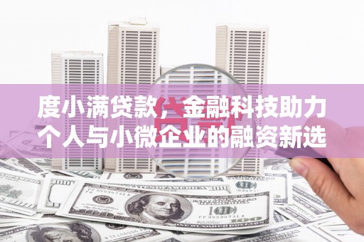 单县度小满贷款，金融科技助力个人与小微企业的融资新选择