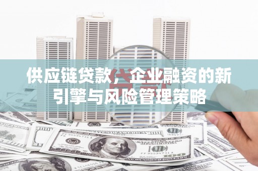 单县供应链贷款，企业融资的新引擎与风险管理策略
