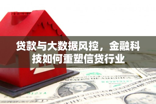 单县贷款与大数据风控，金融科技如何重塑信贷行业