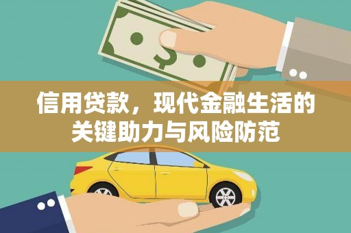 单县信用贷款，现代金融生活的关键助力与风险防范