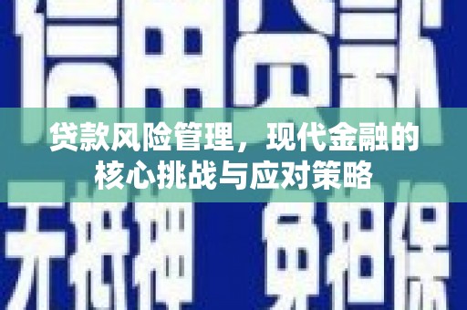 单县贷款风险管理，现代金融的核心挑战与应对策略