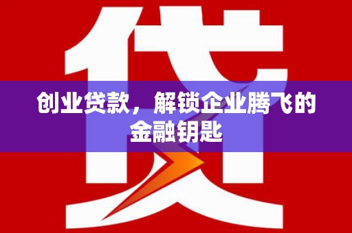 单县创业贷款，解锁企业腾飞的金融钥匙