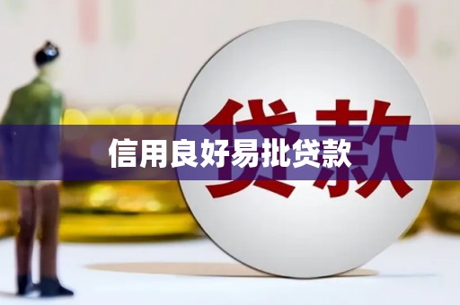 单县信用良好易批贷款