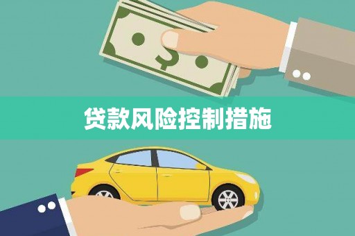 单县贷款风险控制措施