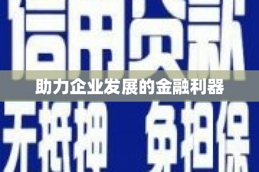 单县助力企业发展的金融利器