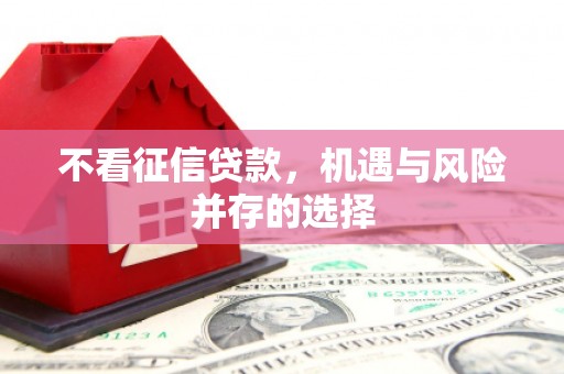 单县不看征信贷款，机遇与风险并存的选择
