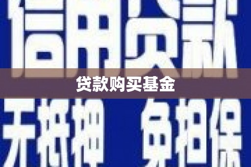 单县贷款购买基金